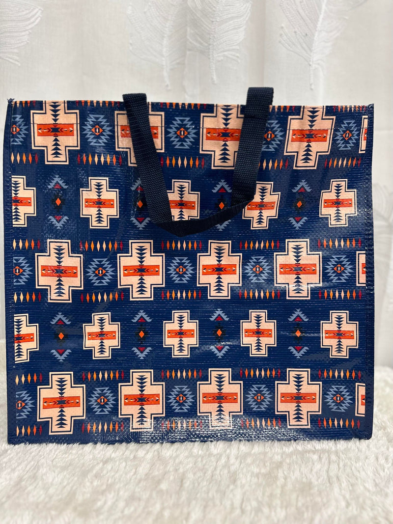 Cross Design Shopping Bags