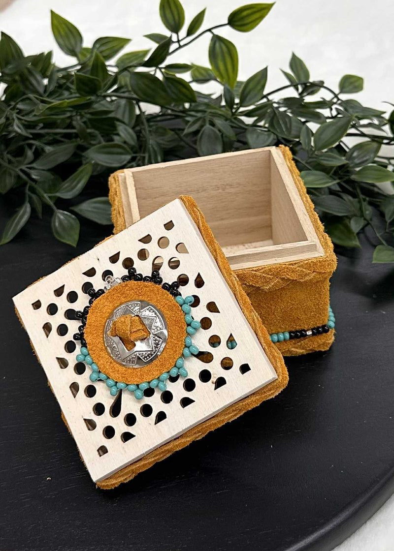 Leather Wrapped Boxes