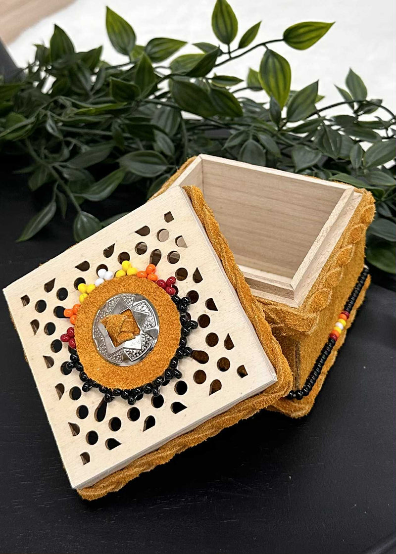 Leather Wrapped Boxes