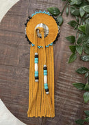 Medium Leather Wrapped Barrettes