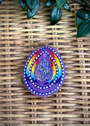 Rainbow Teardrop With Post Phone Holder