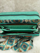 Southwestern Wrangler Crossbody with Wallet Compartment