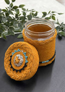 Leather Wrapped Jars