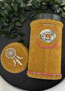 Leather Wrapped Jars