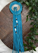 Large Leather Wrapped Barrettes