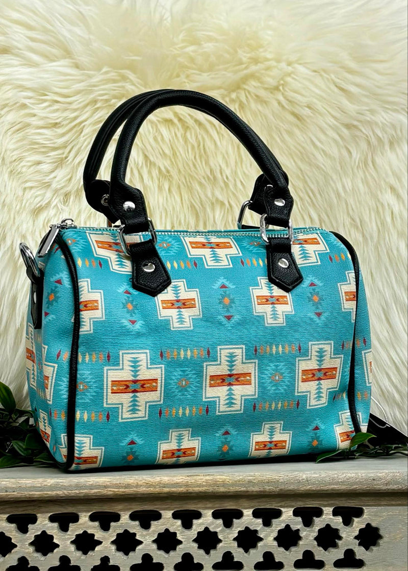 Mini Duffle Style Handbag