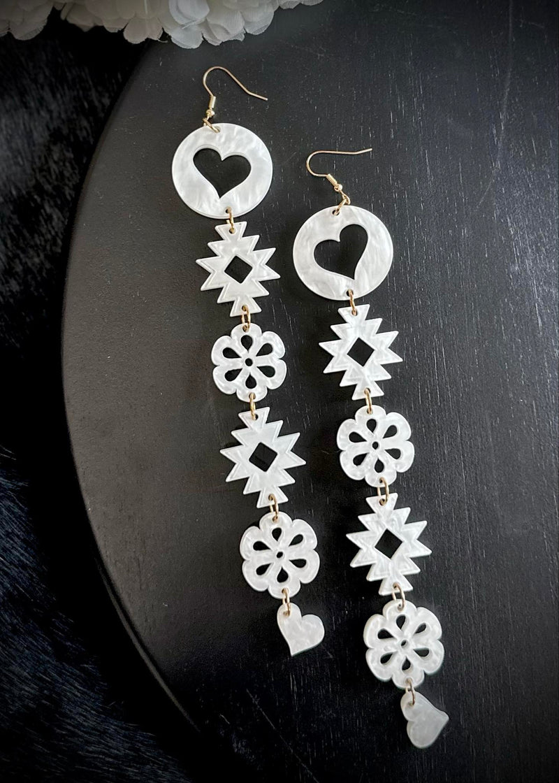 Diamond Heart Earrings