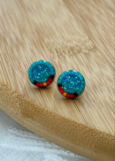 Beaded Stud Earrings
