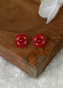 Pearl Center Beaded Studs