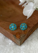 Pearl Center Beaded Studs