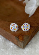 Pearl Center Beaded Studs