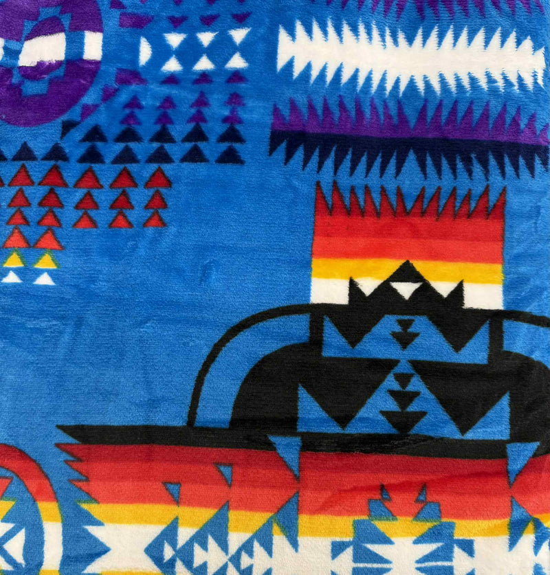 Queen Aztec 1 Ply Silky Blanket