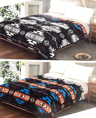 Navajo Queen Reversible 2 Ply Blankets