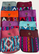 Faux Suede Large Crossbody Purse with Button