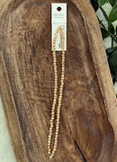 3x4mm Rondelle 2 Strands