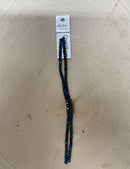 3x4mm Rondelle 2 Strands