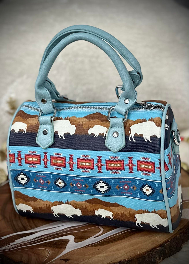 Native Designed Mini Duffle Hand Bag