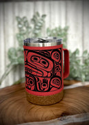 Cork Base Travel Mug With Handle