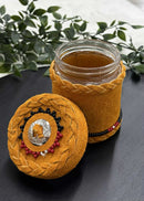 Leather Wrapped Jars