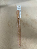 4x6mm Rondelle 2 Strands