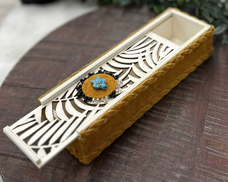 Leather Wrapped Storage Box
