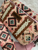 Southwestern Wrangler Crossbody with Wallet Compartment