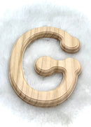 Light Wooden Alphabet Letters