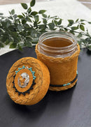 Leather Wrapped Jars