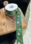 Ojibway Floral Strawberries Ribbon