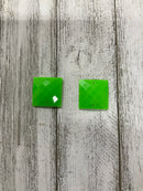 Neon Checkered Cabochons