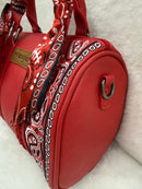 Red Wrangler Paisley Barrel Purse