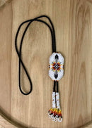 Double Feather Bolo Tie