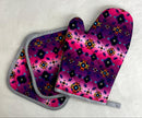 Star Design Oven Mitt & Pot Holder 3 Piece Set