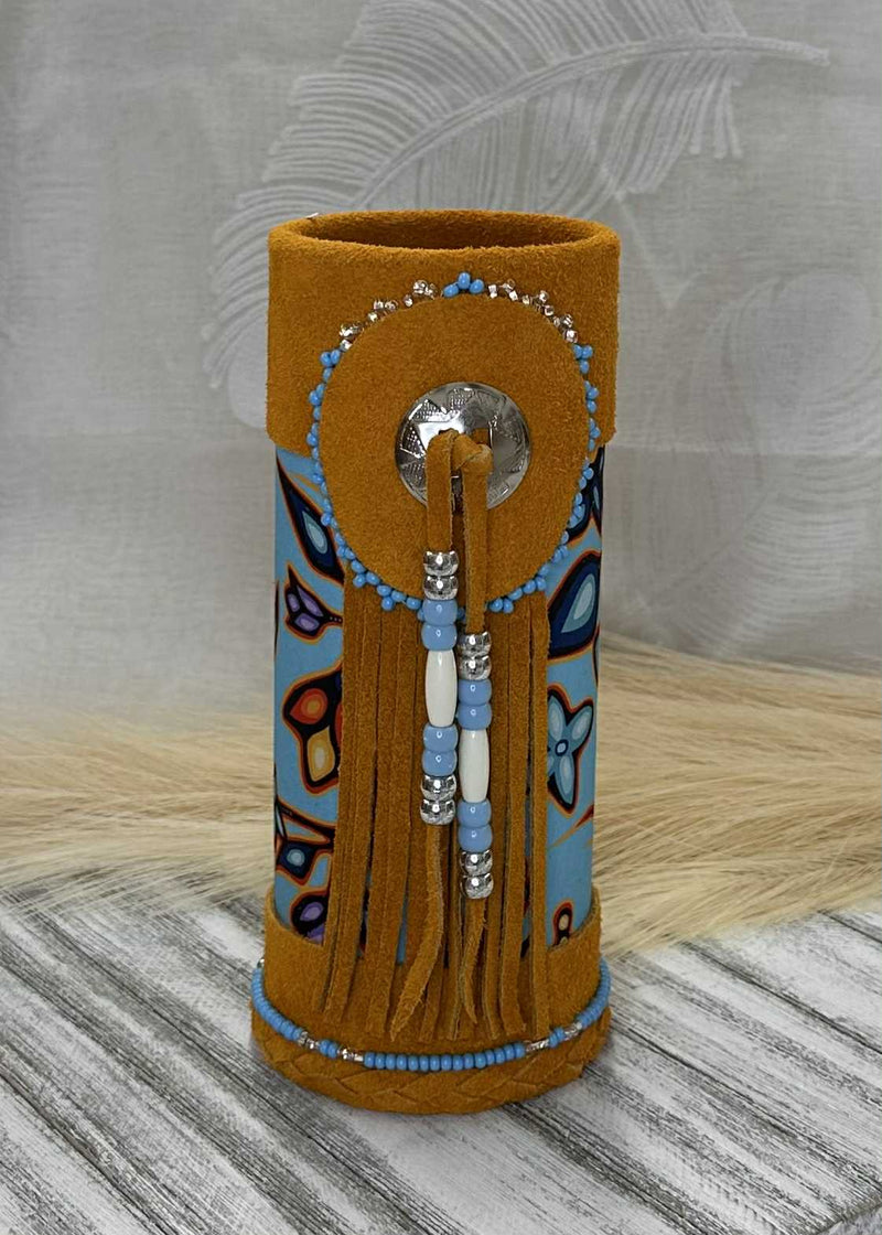 Leather Wrapped Vases