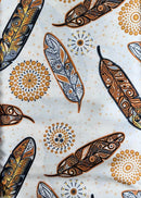 Jackie Traverse Feather Satin Fabric