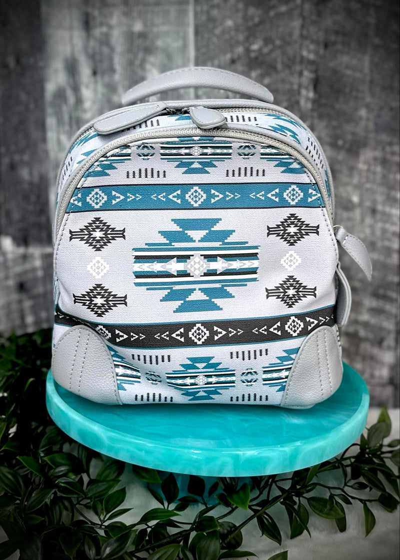 Mini Tribal Print Backpack