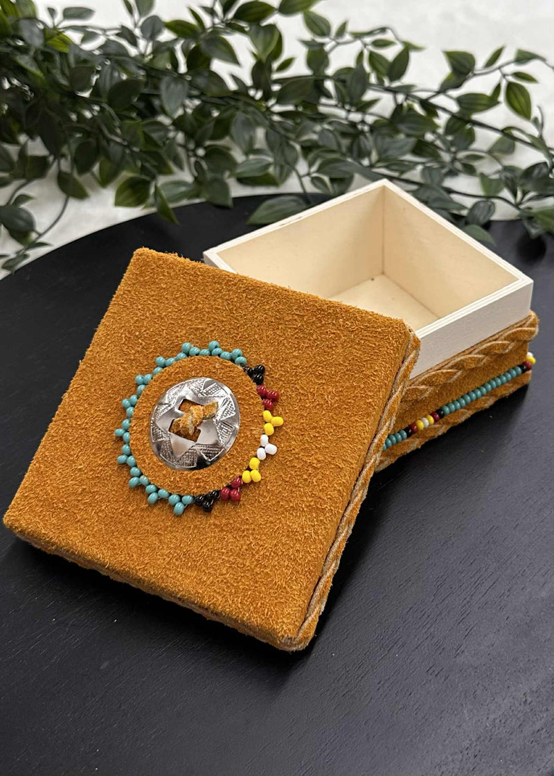 Leather Wrapped Boxes