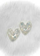 Medium Shimmer Heart Cabochons