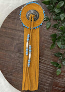 Large Leather Wrapped Barrettes