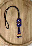 Double Feather Bolo Tie