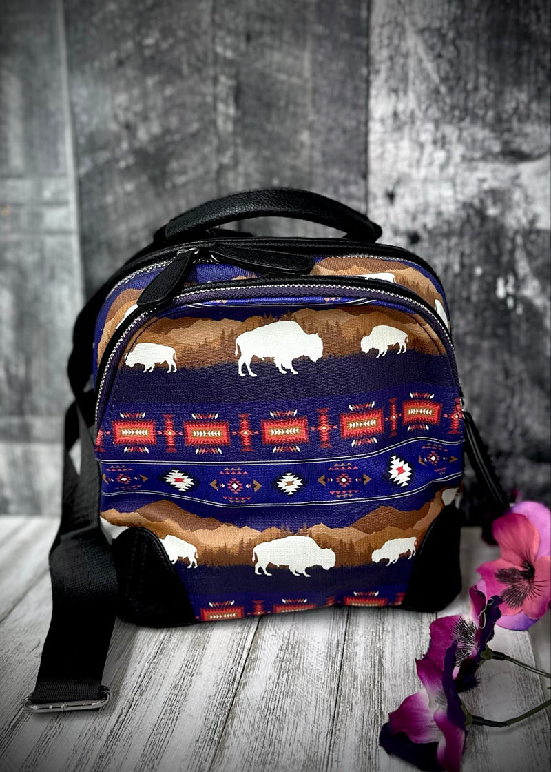 Mini Tribal Print Backpack