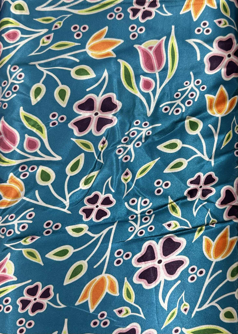 Renata Meconse Fall Floral Satin Fabric