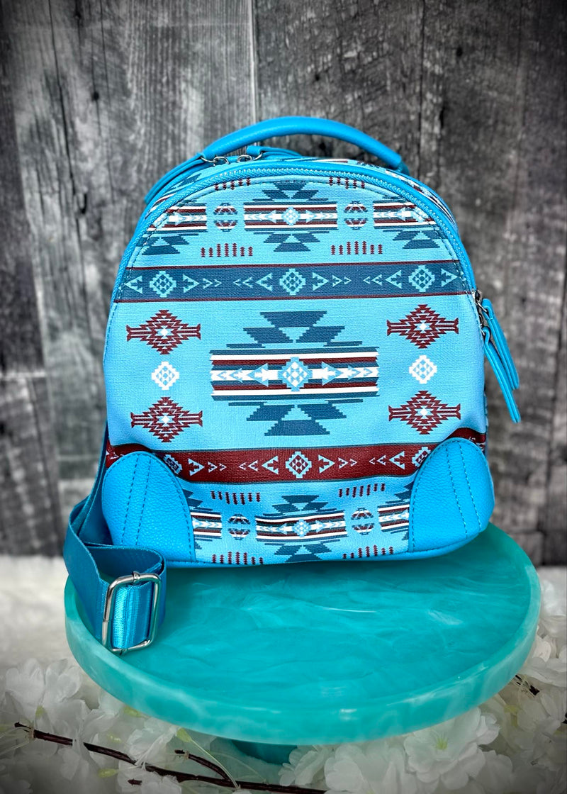 Mini Tribal Print Backpack