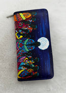 Faux Leather Embossed Wallet