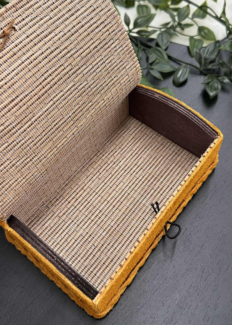 Leather Wrapped Keepsake Box