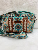 Southwestern Wrangler Crossbody with Wallet Compartment