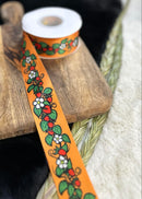 Ojibway Floral Strawberries Ribbon