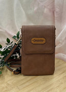 Faux Leather Vertical Phone Purse