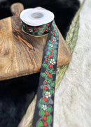 Ojibway Floral Strawberries Ribbon