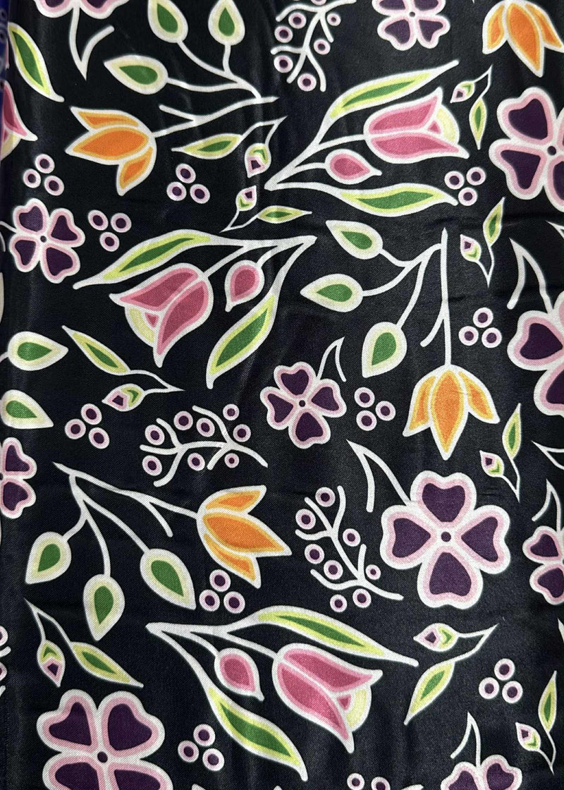 Renata Meconse Fall Floral Satin Fabric